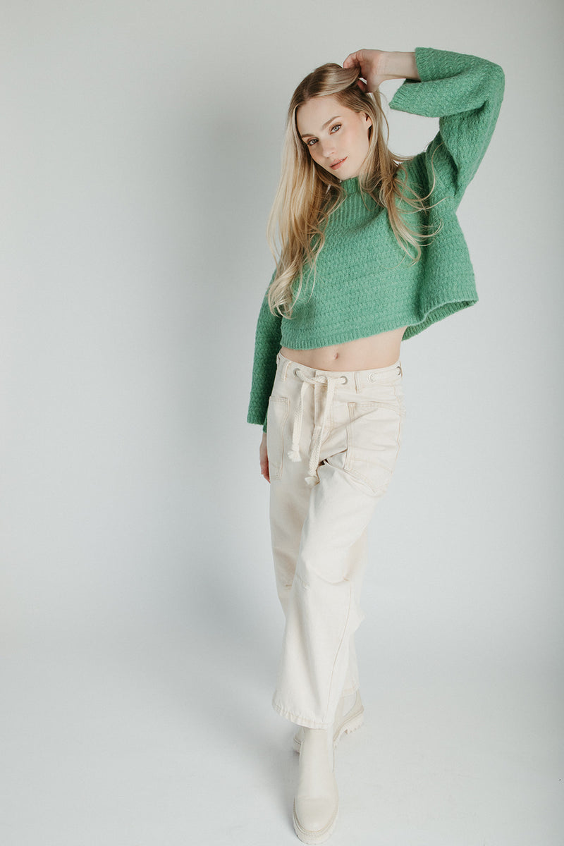 The Amberlee Knit Sweater in Green