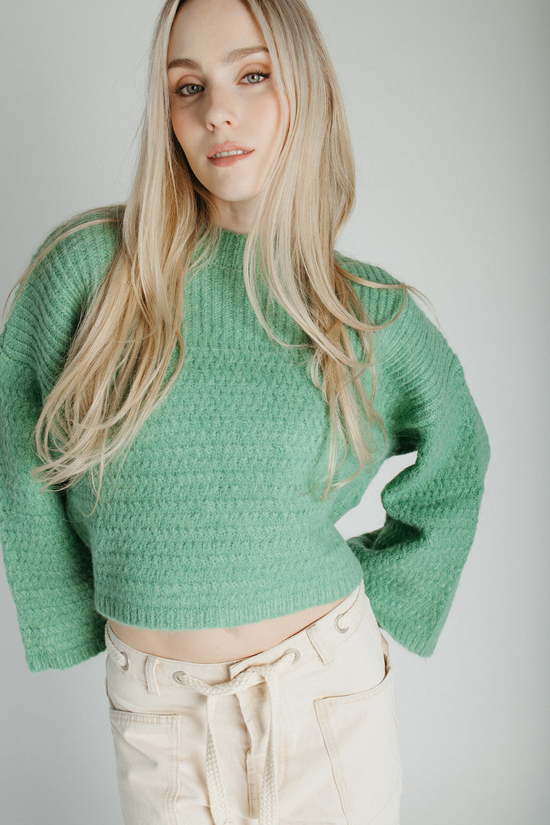 The Amberlee Knit Sweater in Green