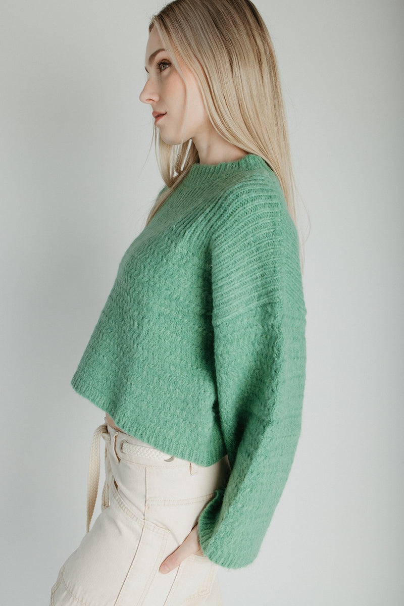 The Amberlee Knit Sweater in Green