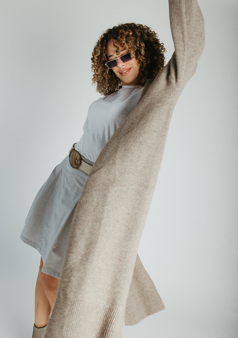 The Lammers Cardigan in Mocha