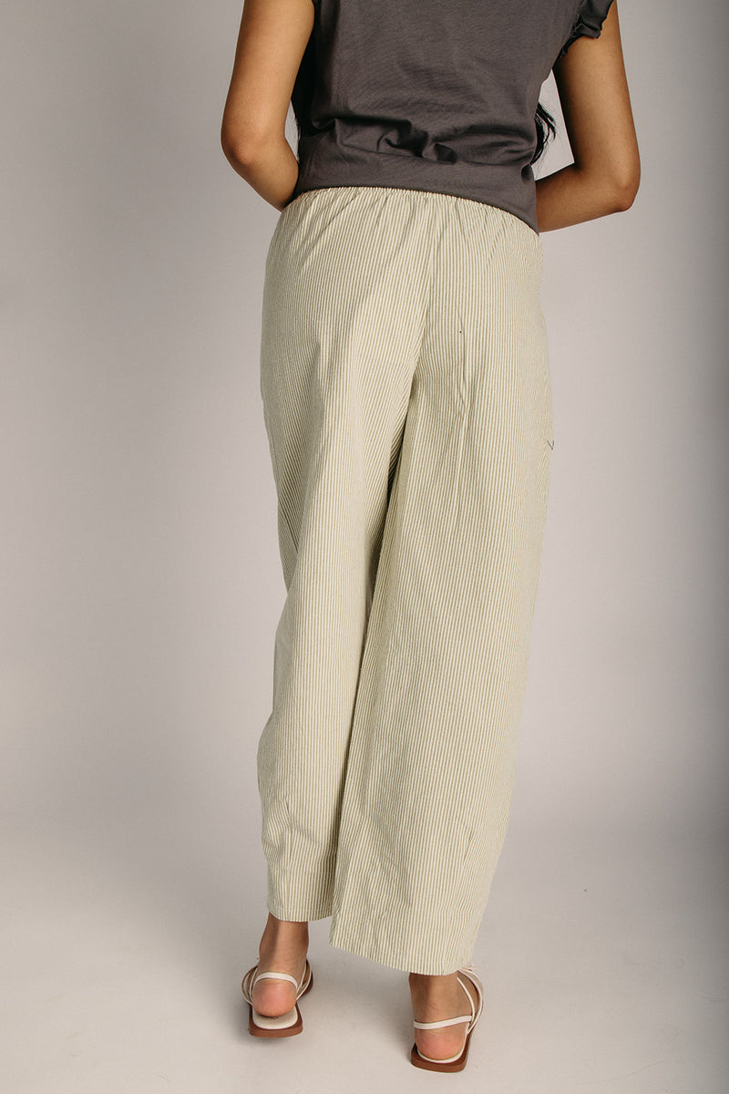 The Copley Striped Drawstring Pant in Matcha – Piper & Scoot