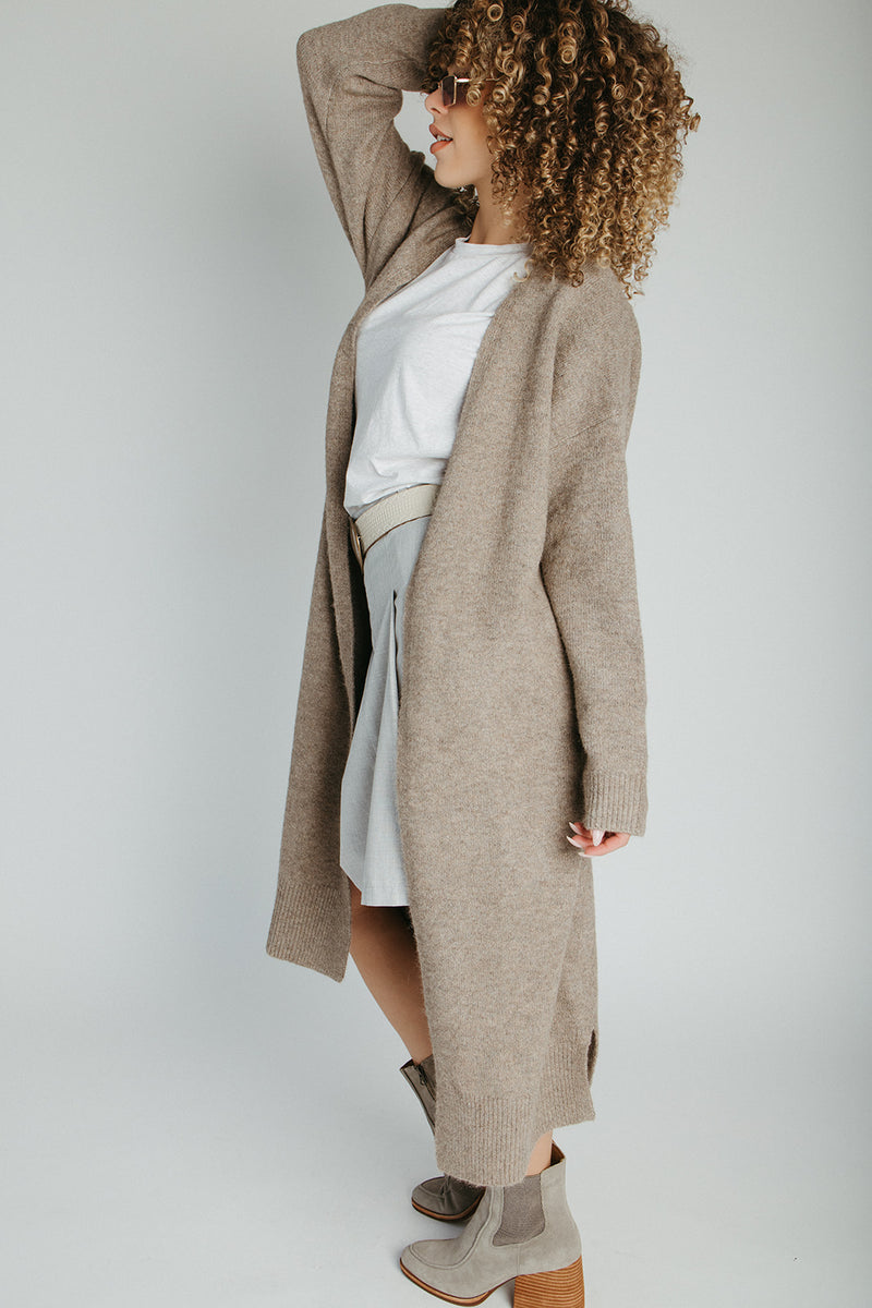 The Lammers Cardigan in Mocha