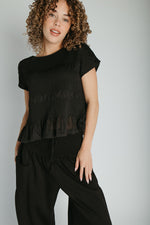 The Ruttinger Smocked Detail Set in Black