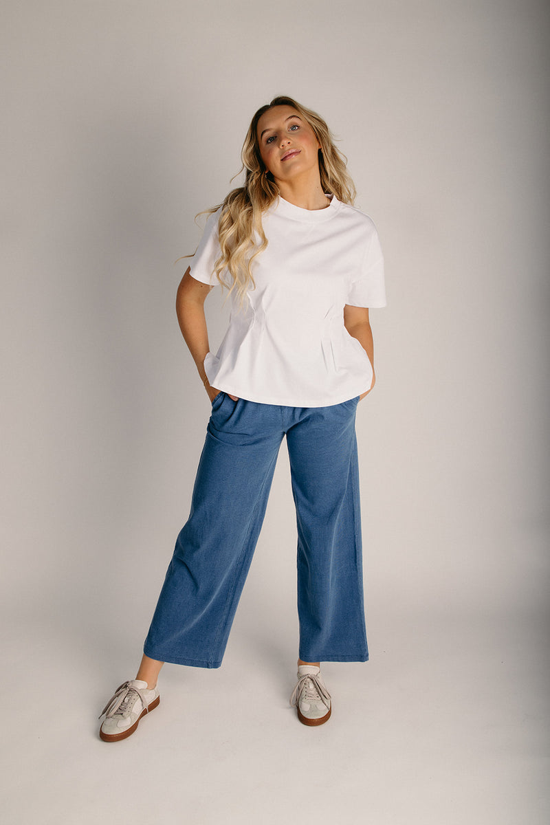 The Maurice Wide Leg Lounge Pant in Dark Denim – Piper & Scoot