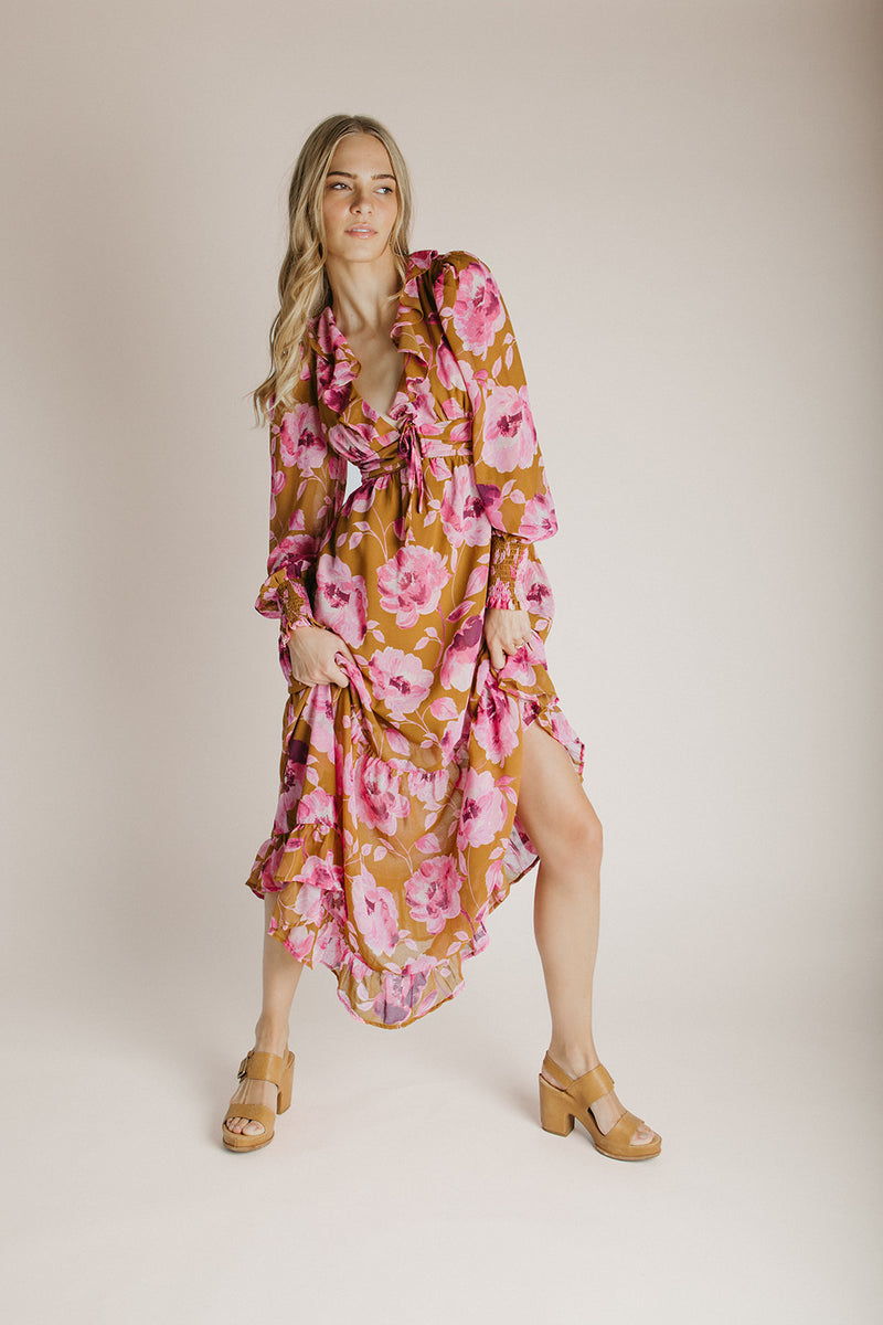 The Olivio Floral Maxi Dress in Rose Dawn