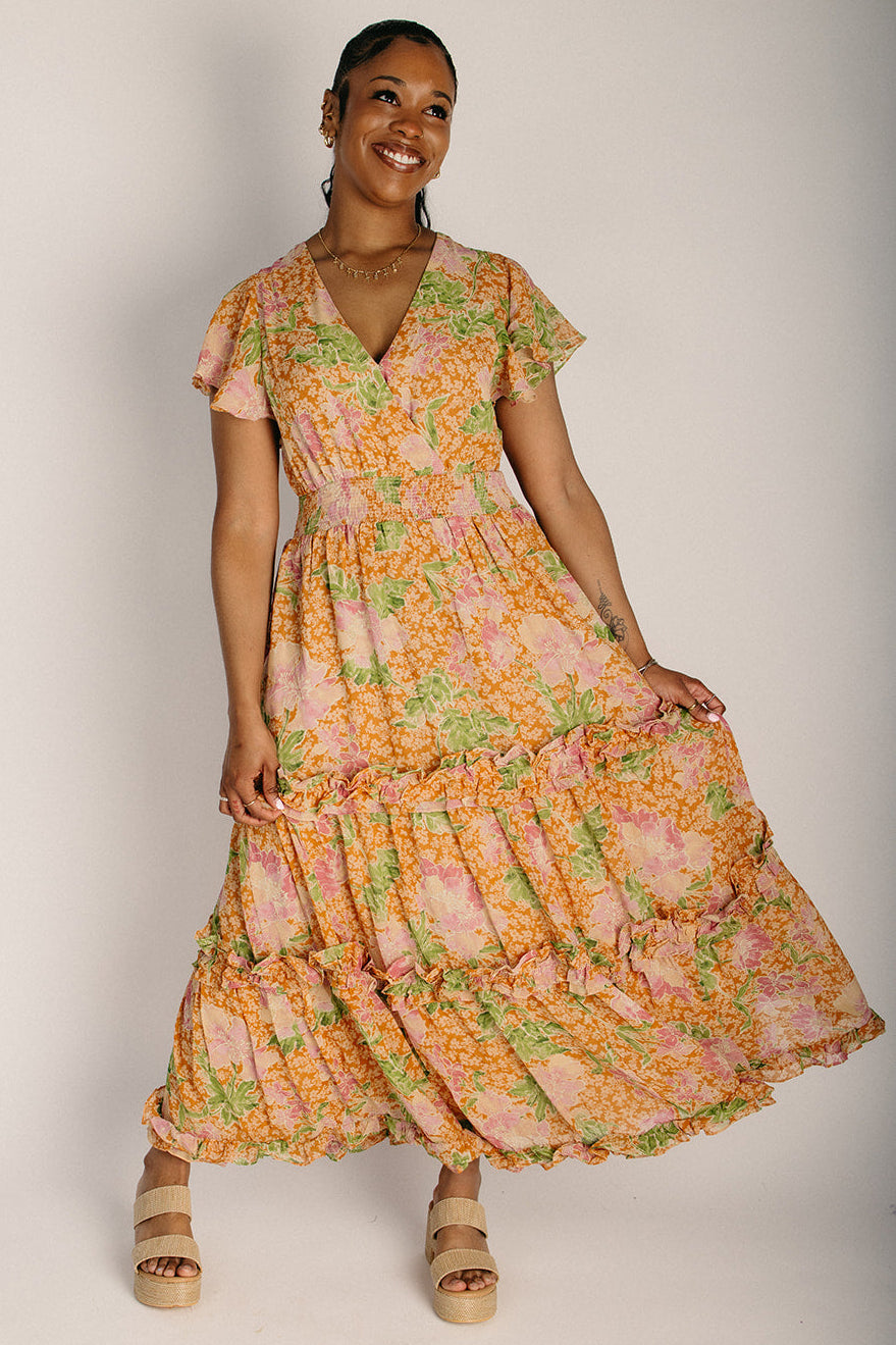 achelle maxi dress 6 / Red Floral