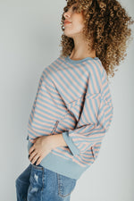 The Myriam Striped Pullover in Blue Multi