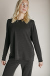 The Denniston Ribbed Knit Set in Charcoal