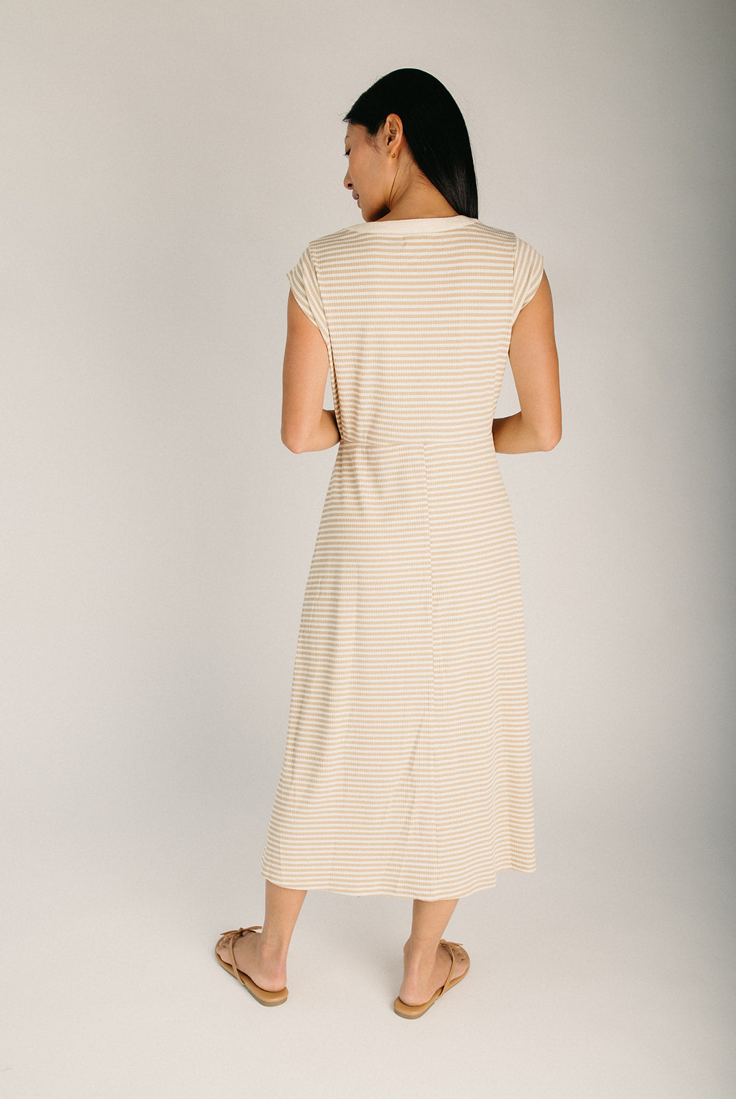 piper and scoot embroidered dress The Huglin Embroidered Detail Midi Dress in Charcoal Small main image 0