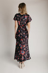 The Franco Flutter Sleeve Maxi Dress in Nightfall Bloom