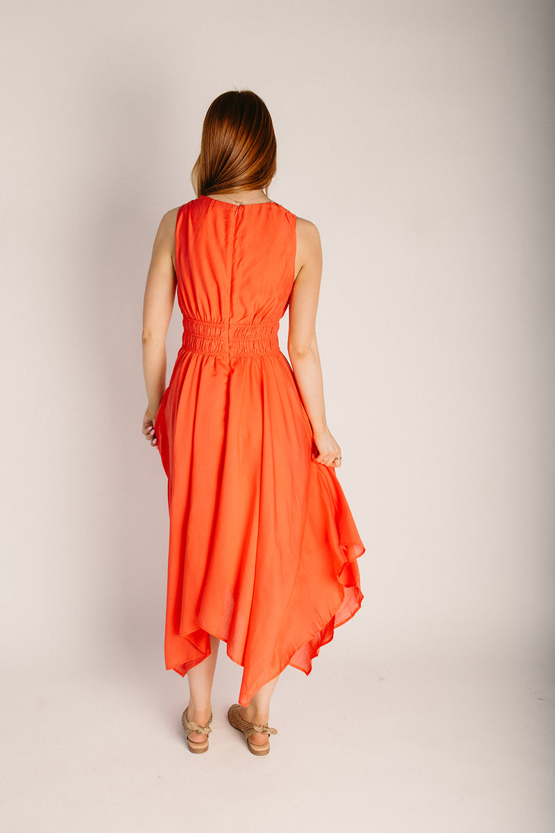 handkerchief bridesmaid dress Silk Halter Handkerchief Dress – by Daniella Hunter main image 0