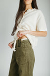 The Suzie Belted Corduroy Pant in Olive