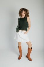The Gosney Bow Detail Tank in Green