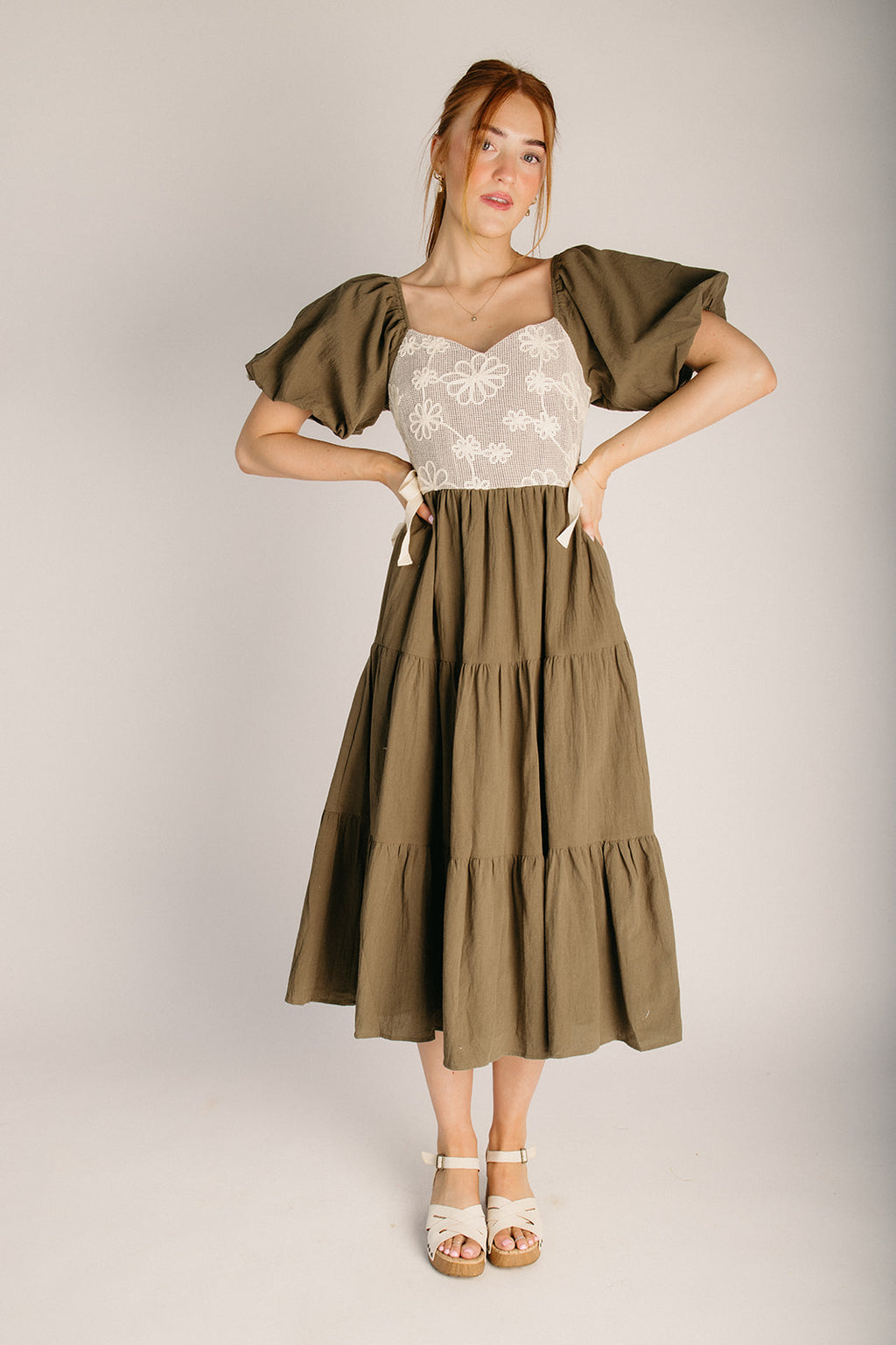 knee length dresses for ladies Meet The Family Pleated Midi Dress  Maimoco