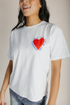 The Barkley Heart Graphic Tee in White