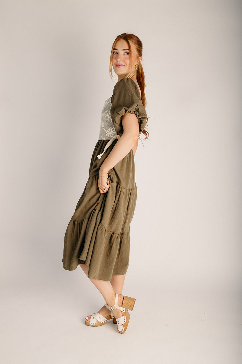 olive green crochet dress Plunge Cut Out Open Back Maxi Dress In Olive Green Crochet Knit | EGO US