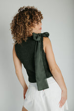 The Gosney Bow Detail Tank in Green