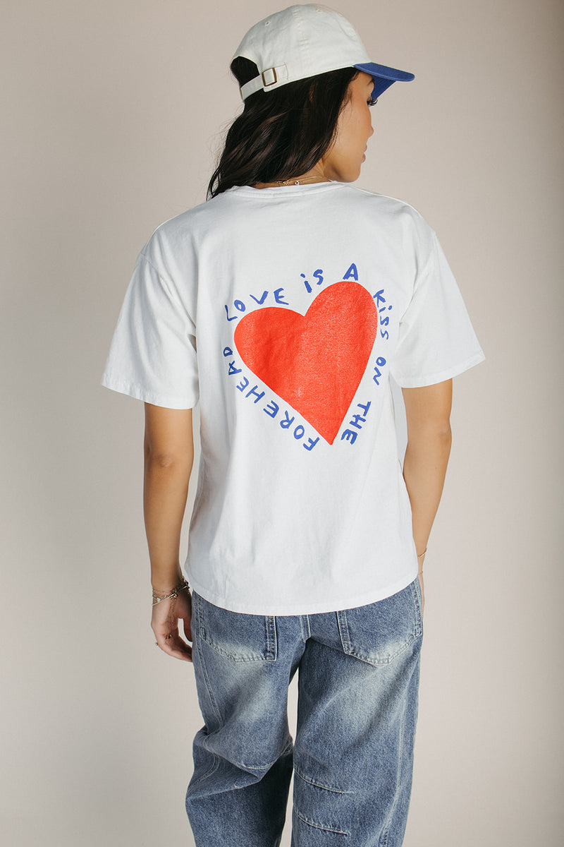 The Barkley Heart Graphic Tee in White