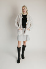 The Emmett Button-Up Knit Cardigan in Heather Grey