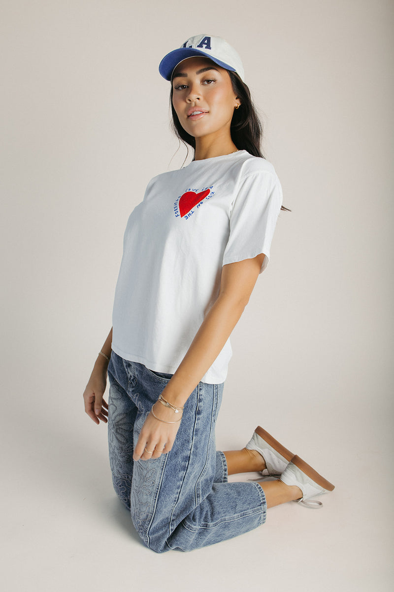 The Barkley Heart Graphic Tee in White