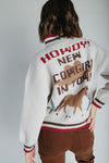 The Howdy Cowgirl Zip-Up Jacket in Light Grey