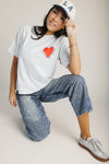 The Barkley Heart Graphic Tee in White