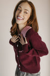 The Alessi Wester Motif Sweater in Chocolate + Pink