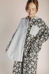 The Mariko Mixed Print Blouse in Grey Multi