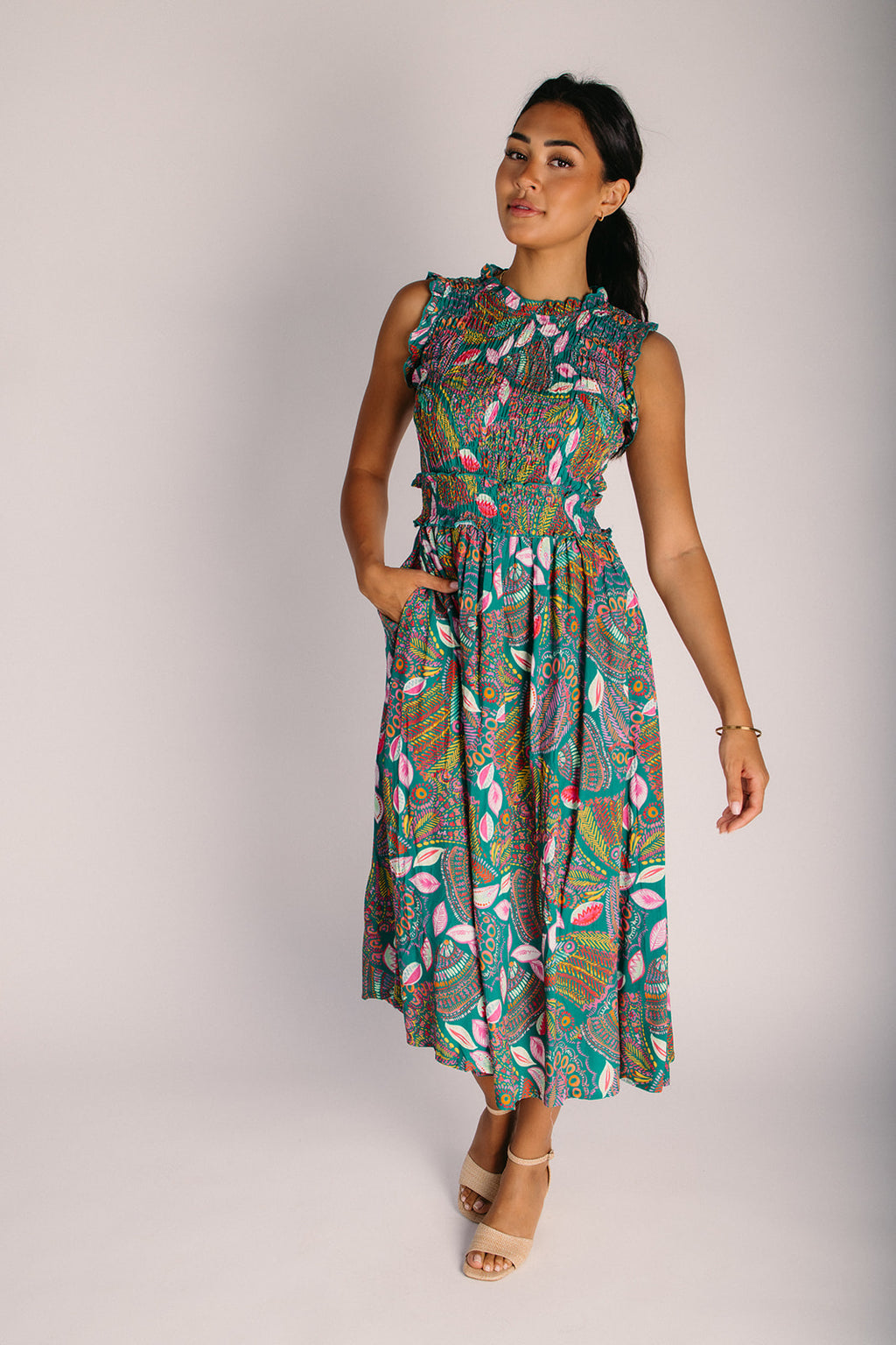linen maternity dress Beachwood