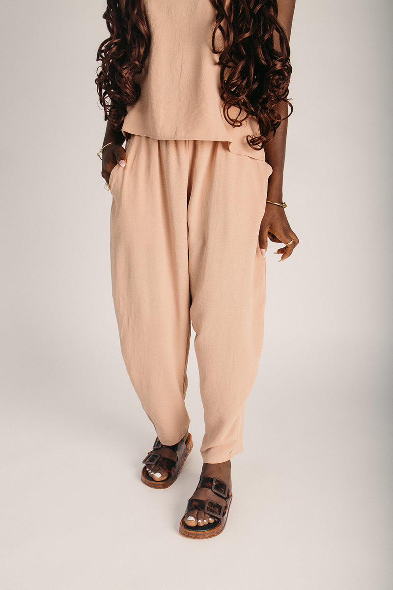 The Loftus Woven Lounge Set in Apricot – Piper & Scoot