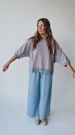 The Myriam Striped Pullover in Blue Multi