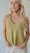 The Oviatt Racerback Tank in Chartreuse