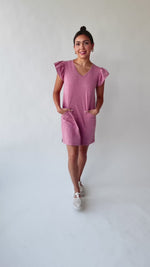The Alda Mineral Shift Dress in Mauve