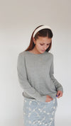 The Emil Lightweight Sweater in Heather Grey