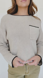 The Underly Knit Sweater in Taupe