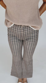 The Whitson Plaid Patterned Pant in Navy Combo