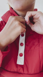 The Willamette Puffer Jacket in Crimson