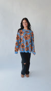 The Monticello Patterned Sweater in Blue