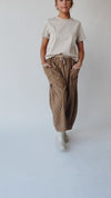 The Clarkston Textured Crop Pant in Olive