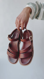 Seychelles: Tangelo Sandal in Brown Leather