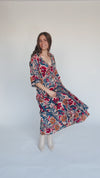 Free People: Printed Dixie Maxi in Vintage Indigo Combo