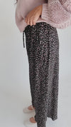 The Wininger Ditsy Floral Velvet Pant in Black