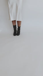 Free People: Wisteria Ankle Boot in Black Leather