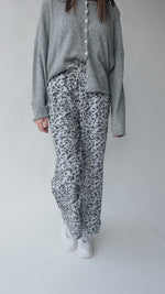 The Hollandale Patterned Straight Leg Pant in Dusty Blue