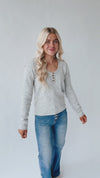 The Lavaka Lightweight Sweater in Grey