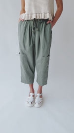 The Troxler Harem Pant in Dark Sage