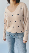 The Ladoga Patterned Sweater in Taupe