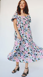 The Acosta Floral Midi Dress in Multi