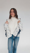 The Zanola Floral Patterned Jacket in Cream Multi