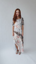 The Ackerson Patterned Chiffon Maxi Dress in Multi